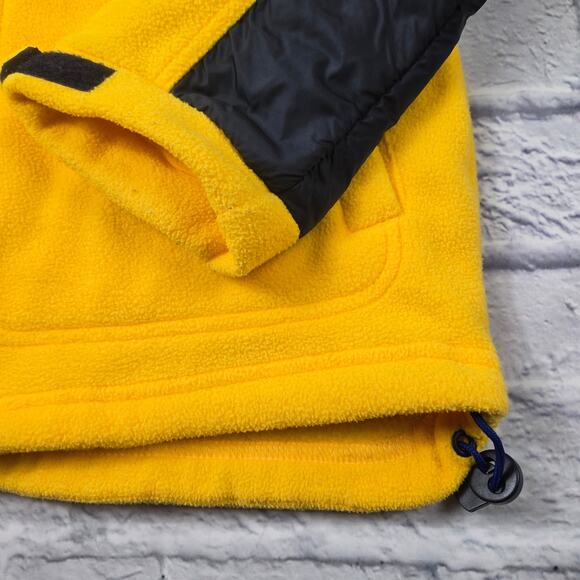 Y2k Tommy Hilfiger Jeans Yellow Jacket Colorblock Fleece Mixed Media size Large - Picture 8 of 16